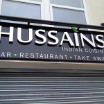 Hussians Exterior Signage